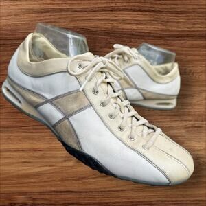 Cole Haan Womans Size 10B Athletic Sole Shoes Leather White and Tan Laced